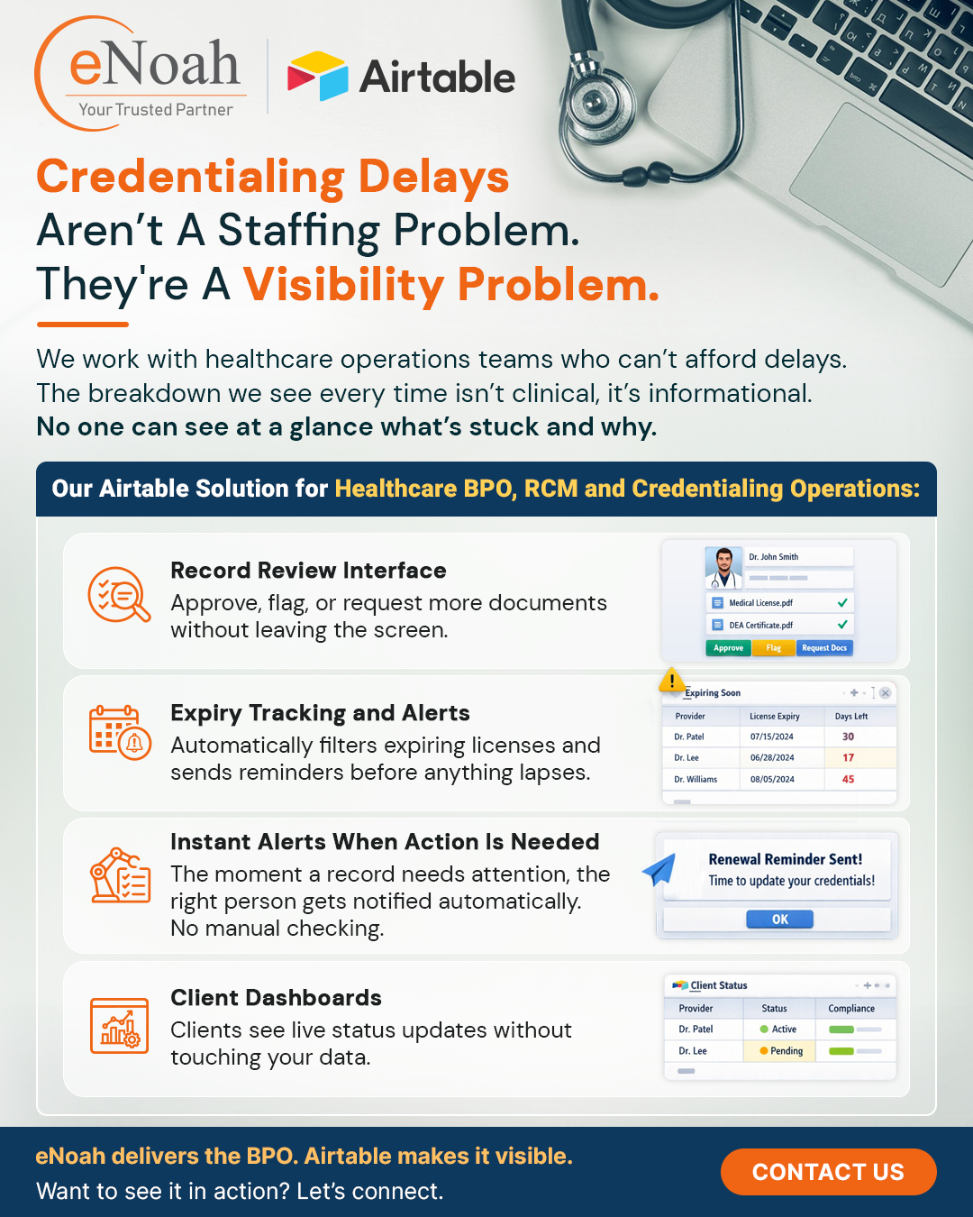 Healthcare Credentialing with Airtable: Reduce Delays Through Better Visibility