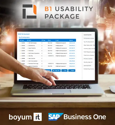 B1 Usability Package (B1UP) for SAP Business One