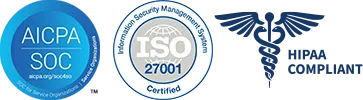 SOC2, ISO 27001 & HIPAA Compliant